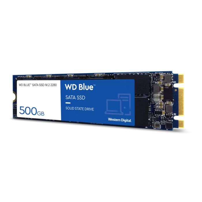 500GB WD Blue, SATA III, R/W: 545/525MB/s, M.2 2280 SSD 500GB WD Blue, SATA III, R/W: 545/525MB/s, M.2 2280 SSD