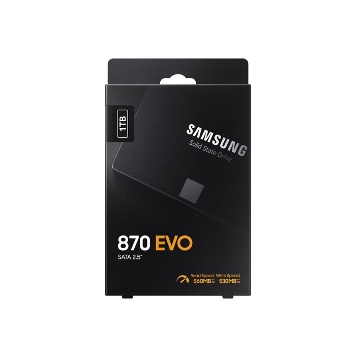 1TB Samsung 870 EVO, 2.5” SSD, SATA III, 560MB/s(Read), 530MB/s(Write)