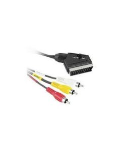 Scart to 3 Phono (Audio L/R, Video)