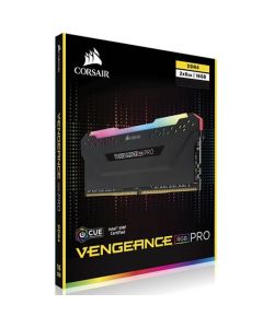 Corsair Vengeance RGB PRO Black - 16GB (2x8GB), PC4-25600 (3200), Non-ECC Unbuff, CAS 16-18-18-36, RGB LED, 1.35V - CMW16GX4M2C3200C16