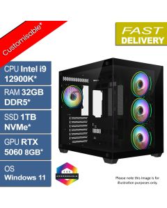 Intel i9 12900K, 32GB, 1TB, RTX 5060, W11H Predator v3.0 Gaming PC