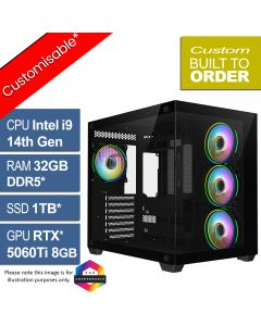 Intel Core i9 14900KF 32GB RTX 5060 Ti CiT Vision Raiden V1.8 Gaming PC