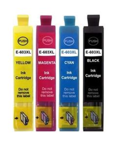 Epson 603XL Full Set ( Blk/Cyan/Magenta/Yellow) Compatible Ink Cartridges