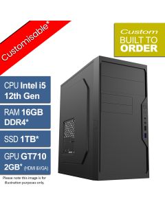 Intel Core i5 12400F, 3B CIT Work V1.4, Home & Office PC
