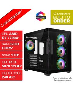 AMD Ryzen 7 7700X RTX 5070 CiT Vision Gaming PC Hail v1.3
