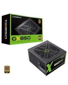 GameMax GX850W Fully Modular 80+ Gold, Power Supply, 120mm Fan