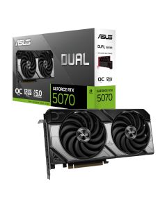 Asus DUAL RTX5070 OC, PCIe5, 12GB DDR7, HDMI + 3xDP, 2572MHz