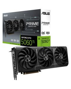 Asus PRIME RTX5060 Ti OC, PCIe5, 8GB DDR7, HDMI/3xDP, 2647MHz Clock
