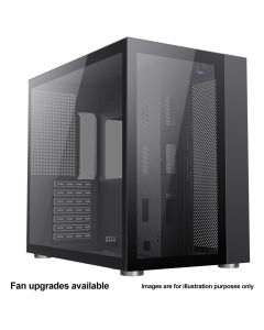 GameMax Infinity ATX PC Black Gaming Case, Tempered Glass Sides