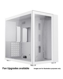 GameMax Infinity ATX PC White Gaming Case, Tempered Glass Sides