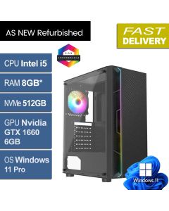 Intel i5 8500, 8GB, 512GB, GTX 1660, W11P, Galaxy Refurb Gaming PC