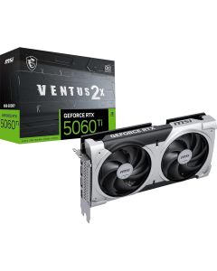 MSI NVIDIA GeForce RTX 5060 Ti VENTUS 2X OC PLUS 8GB GDDR7, Ray-Tracing