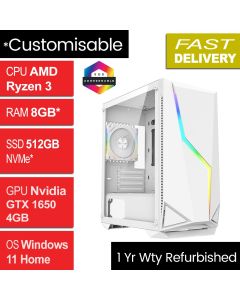 AMD Ryzen 3 3200G, 8GB, GTX 1650 W11H, Refurb Volt Gaming PC
