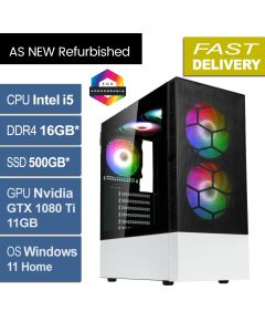 Intel i5 8500, 16GB, GTX 1080 Ti 11GB, W11H, Kolink Refurb Gaming PC