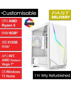 AMD Ryzen 5 4650G, 8GB, 512GB, W11H, Volt, Refurb Gaming PC