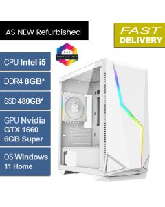 Intel i5 8500, 8GB, 480GB, GTX 1660 S, W11H, VOLT Refurb Gaming PC