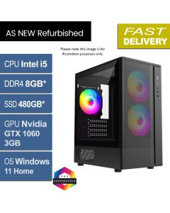 Intel i5 8500, 8GB, GTX 1060 3GB, W11H, F3M Refurb Gaming PC