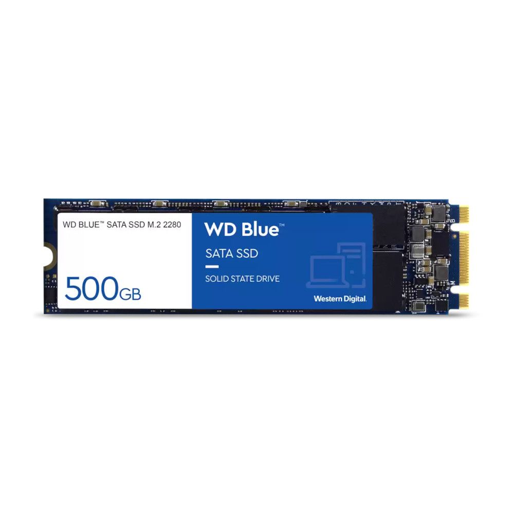 ②-WA496-WD Blue SATA 500GB SSD 2.5 1点 500GB WD Blue, SATA III, R/W: 545/525MB/s, M.2 2280 SSD
