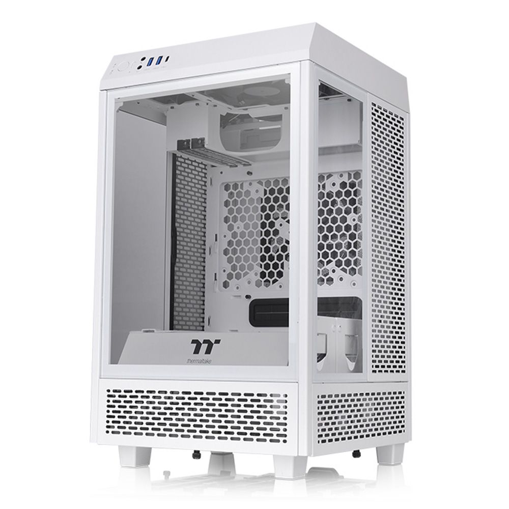 Thermaltake 　The Tower 100 Thermaltake The Tower 100 Mini ITX Case, White, 2x120mm Fans