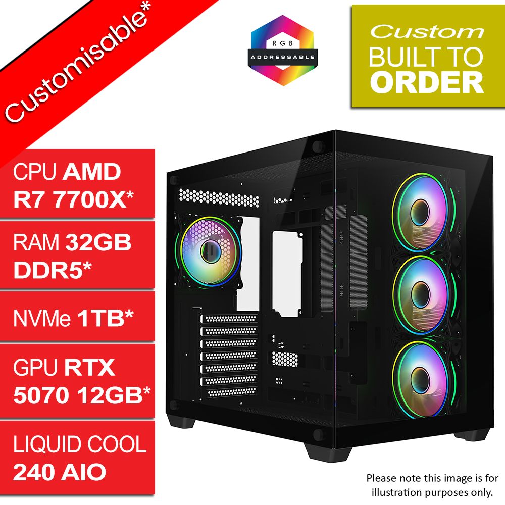 AMD Ryzen 7 7700X RTX 5070 CiT Vision Gaming PC Hail v1.3