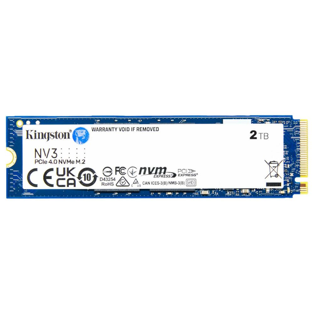 Kingston 2TB NV3 M.2 NVMe Gen4 SSD, M.2 2280, PCIe4, R/W 6000/5000MB/s