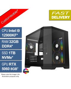 Intel Core i9 12900KF, 32GB, 1TB, RTX 5060, Mars v2.5 Gaming PC