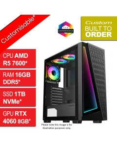 AMD Ryzen 5 7600 RTX4060 Prism v1.8 RGB Gaming PC