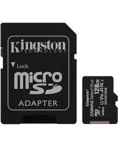 Kingston Micro SDXC 128GB Class10 (with SD Adapter), 100MB/s Read