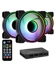 AeroCool Mirage 12 Pro comes with 3 x Mirage 12 ARGB fans