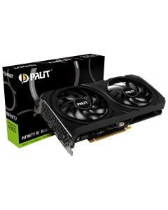 Palit RTX4060 Infinity 2, PCIe4, 8GB DDR6, HDMI/DP, 2460MHz Clock