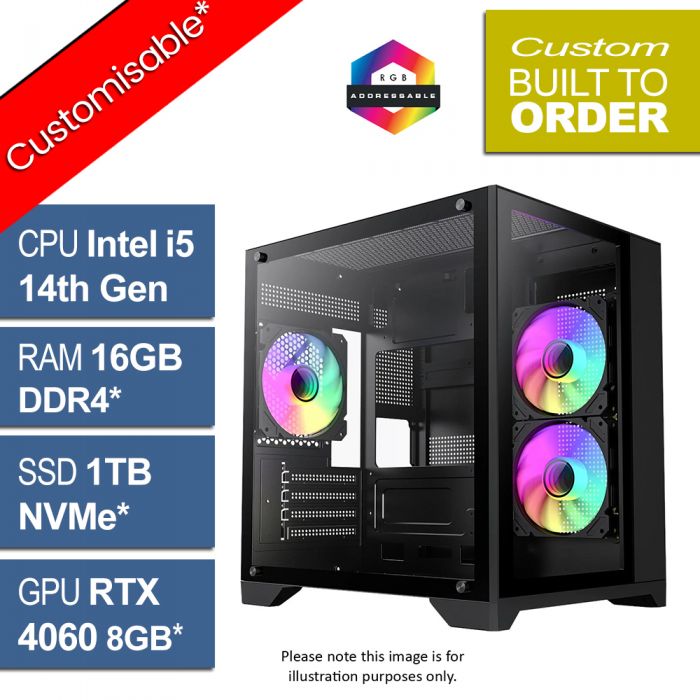 Gaming Pc Pc I5 Ssd 8gb Ram Intel Core I5 14400F, RTX 5060, DS240