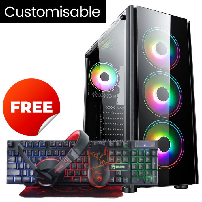 Cit Tornado Rgb Refurbished Gaming Pc Intel Core I7 3770 Upgradeable