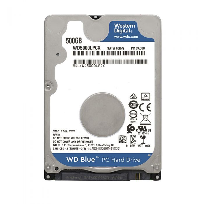 WD Blue 500GB SATA SSD WDS500G2B0A セット 500GB WD Blue, SATA 3, 5400 rpm, 16MB, 7mm, 2.5