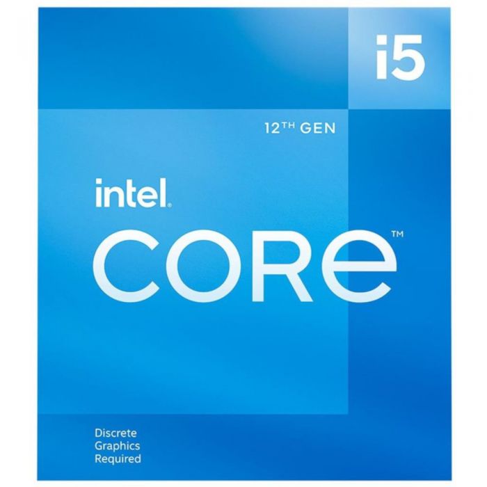 Intel Core i5-12400F, CPU, Socket 1700, 6 Cores/12 Threads Retail
