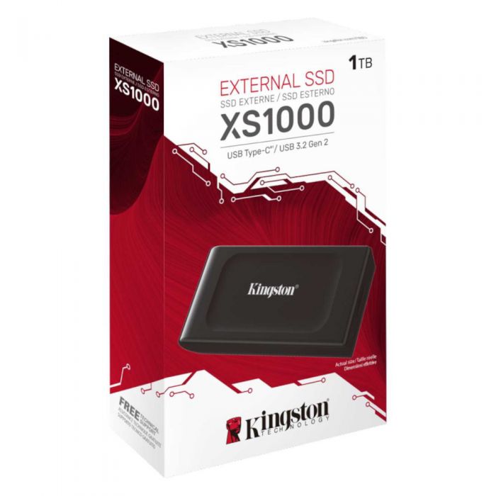 Kingston XS1000 外付けSSD 1TB 6個セット Kingston XS1000 1TB Portable External SSD, USB 3.2 Gen 2