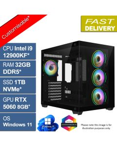 Intel i9 12900KF, 32GB, 1TB, RTX 5060, W11H Predator v2.7 Gaming PC