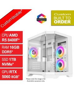 AMD Ryzen 5 8400F RTX5060 DS240 v1.9 RGB Gaming PC