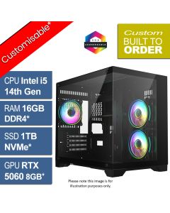 Intel Core i5 14400F, RTX 5060, Concept v2.1 Gaming PC