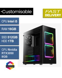 Intel i5 9400F, 16GB, RTX3050 8GB, W11H, Tor Refurb Gaming PC