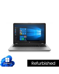 Intel i5 7200U 8GB 180GB W11P 15.6", HP 250 G6 SIlver Refurb Laptop