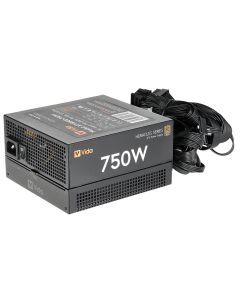 Vida 750W Heracles Black ATX PSU, 80+ Bronze, 14cm Fan