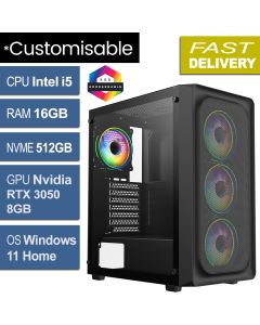Intel i5 9500, 16GB, RTX3050 8GB, W11P, Orion Refurb Gaming PC V1.1