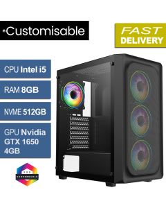 Intel i5 9500, 8GB, GTX 1650 4GB, W11P, CIT Orion Refurb Gaming PC