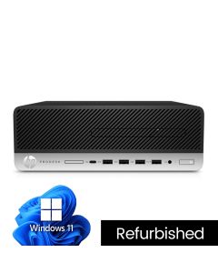 Intel Core i5 7500 8GB 256GB NVMe W11P, HP 600 G3 SFF Refurb PC