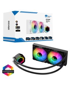 PowerCool Edge Black ARGB AIO 240mm Infinity Watercooler